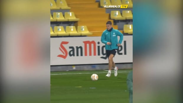 Villarreal’s last training before facing Man United